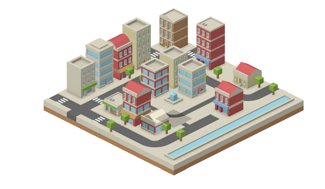 Screenshot from the IsoCity JavaScript city builder repository